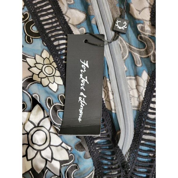 NEW -  For The Love Of Lemons XS Juliet Maxi Dress Silk Blend Jade Bodysuit - Picture 8 of 16